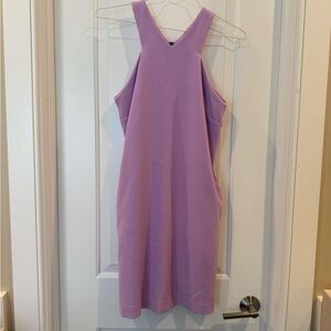 Bar III Lilac Halter Sheath Dress — Size Medium